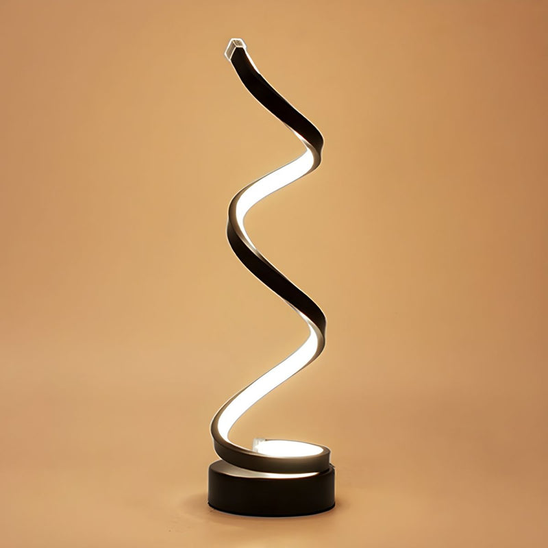 Uzumaki - Lampada Tavolo Spirale LED Integrato