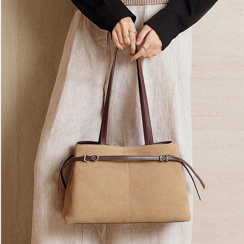Renge - Nubuck Leather Shoulder Bag