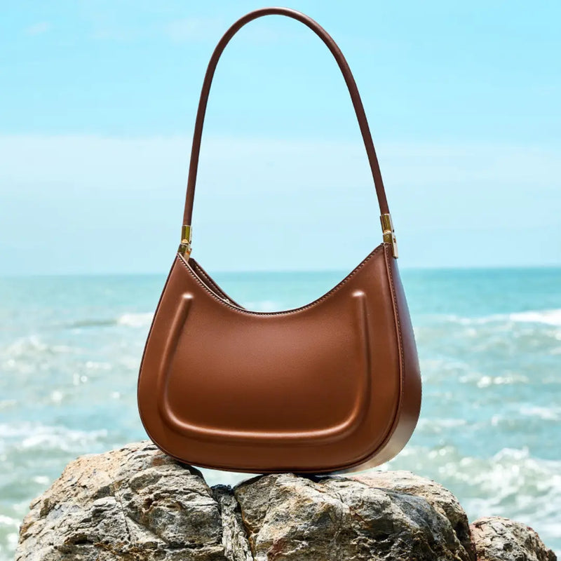Obi - Leather Sculptural Shoulder Bag