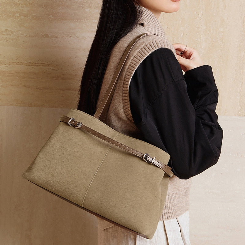 Renge - Nubuck Leather Shoulder Bag