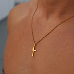 Kizuna - Collana Croce Minimal 2MM