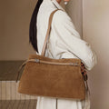 Renge - Nubuck Leather Shoulder Bag