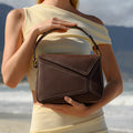 Kairaku - Geometric Leather Bag