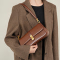 Sakura - Leather Crossbody Saddle Bag