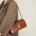 Sakura - Leather Crossbody Saddle Bag