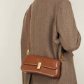 Sakura - Leather Crossbody Saddle Bag