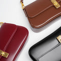 Sakura - Leather Crossbody Saddle Bag
