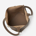 Yuki - Textured Genuine Leather Shoulder Bag