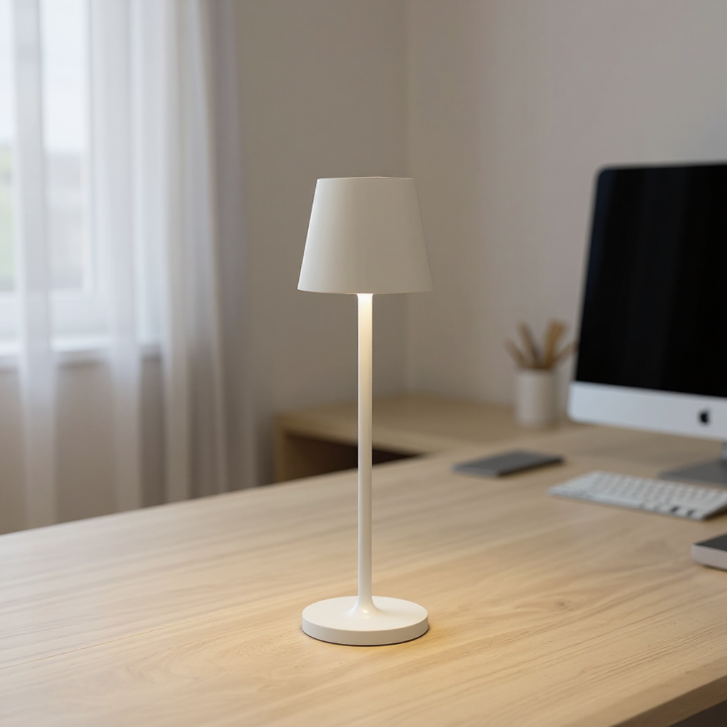 Avenir - Lampada da Tavolo con Paralume Conico in Alluminio