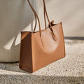 Hana - Leather Commuter Tote