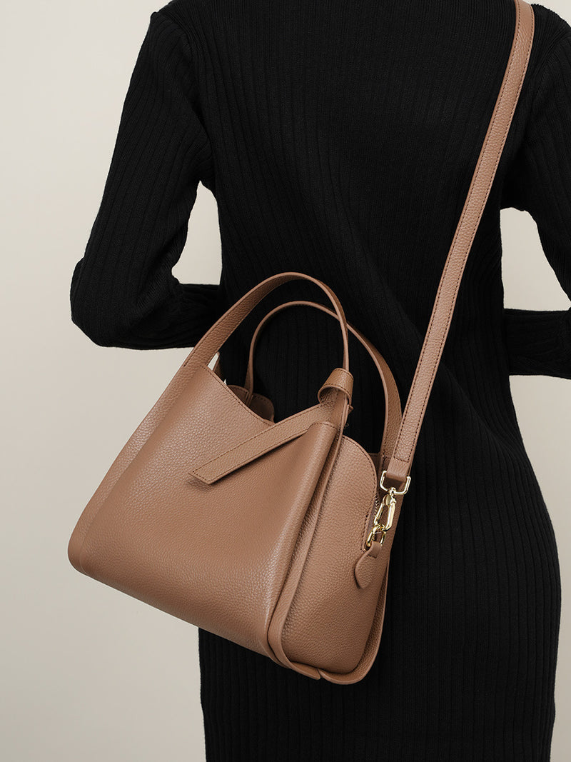 Fuji - Top Handle Leather Crossbody