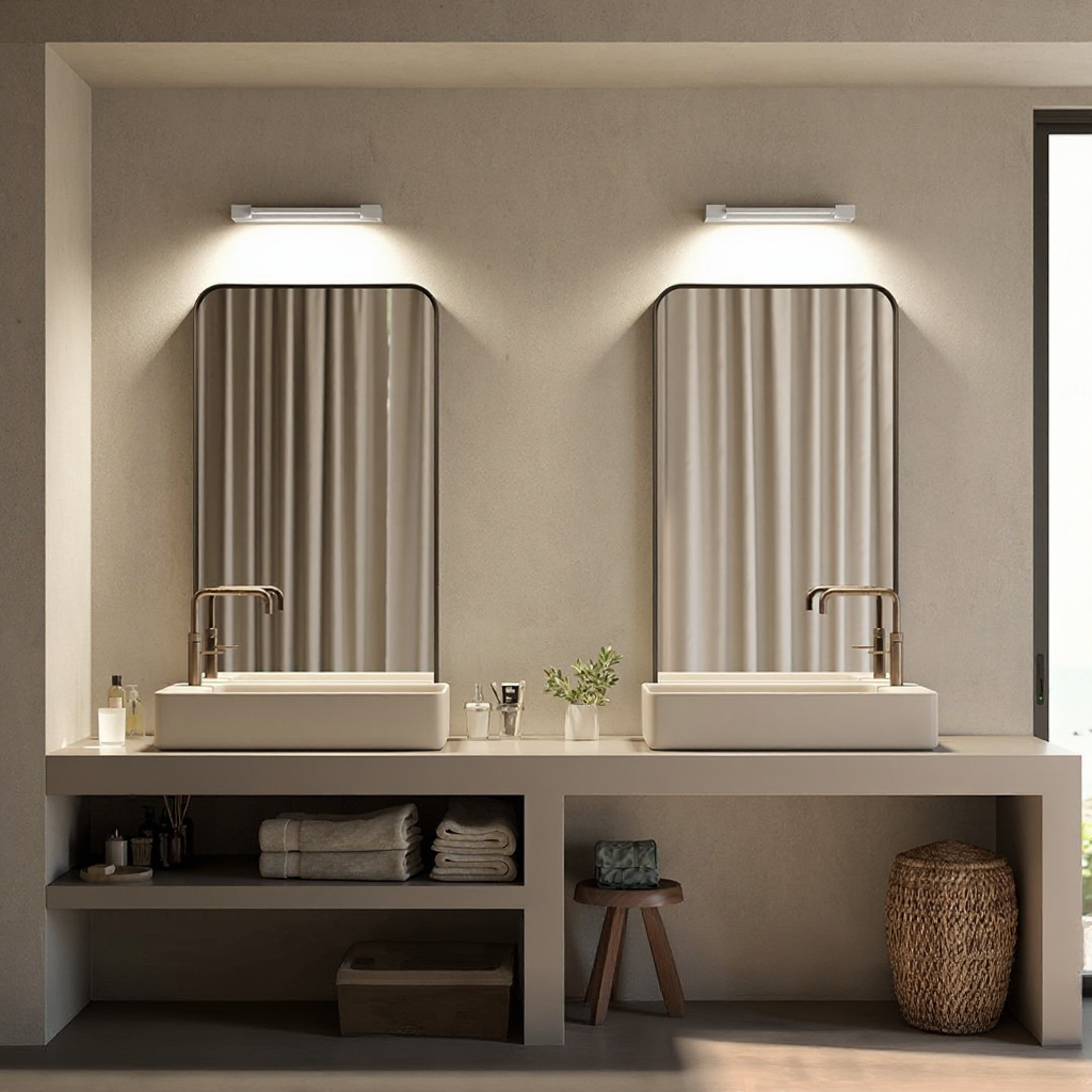 Kagayaki - Applique Parete LED Lineare da Bagno