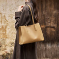 Hana - Leather Commuter Tote