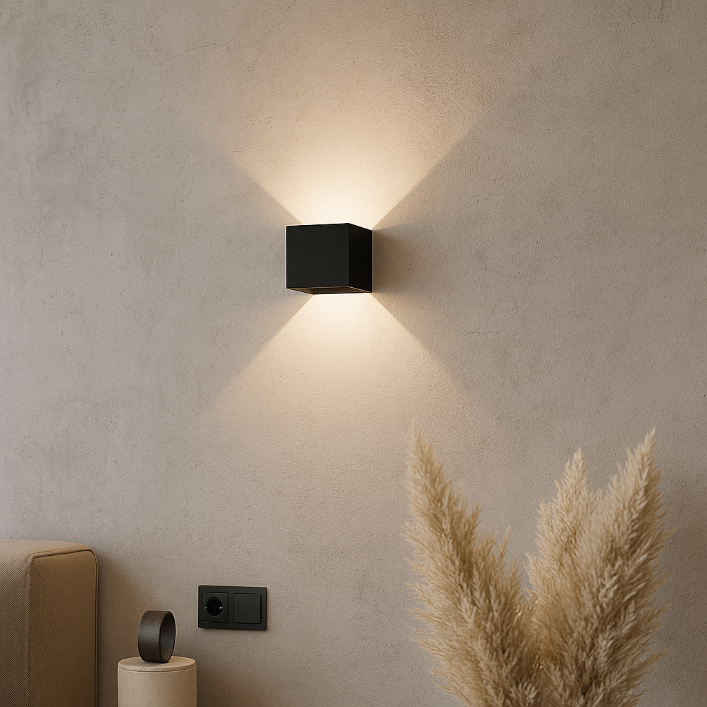 Komorebi - Applique LED Parete Cubica Bidirezionale