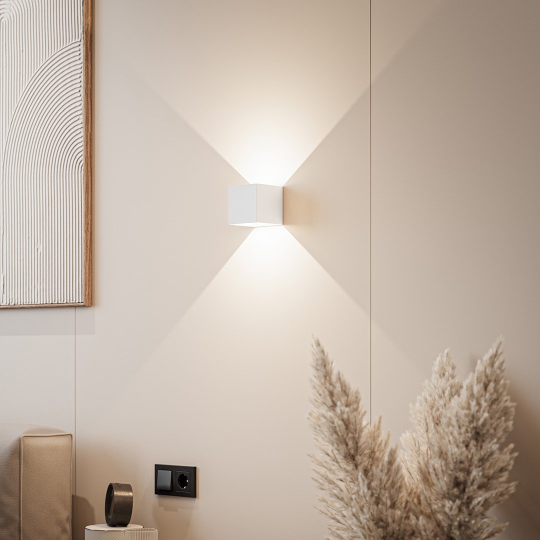 Komorebi - Applique LED Parete Cubica Bidirezionale