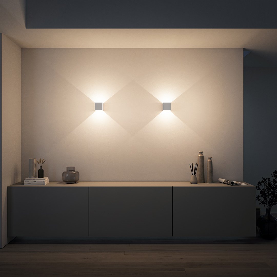 Komorebi - Applique LED Parete Cubica Bidirezionale